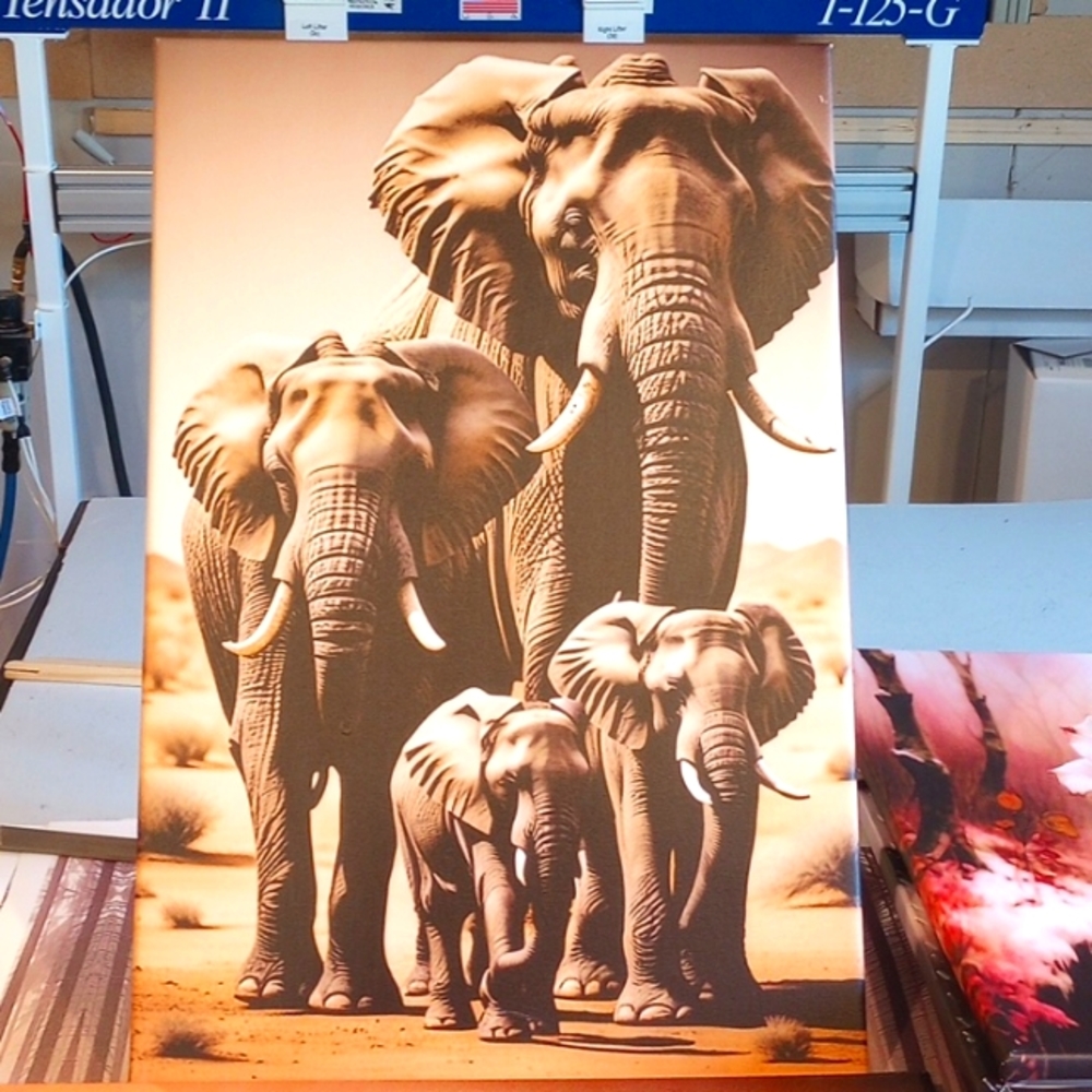 Canvas picture Elephant Art